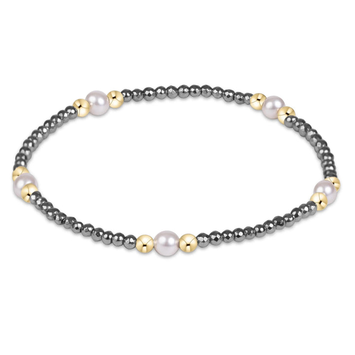 Enewton Purpose Pearl 4mm Faceted Hematite Bracelet
