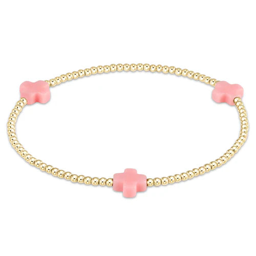 enewton egirl- Signature Cross Small 2mm Bead Bracelet