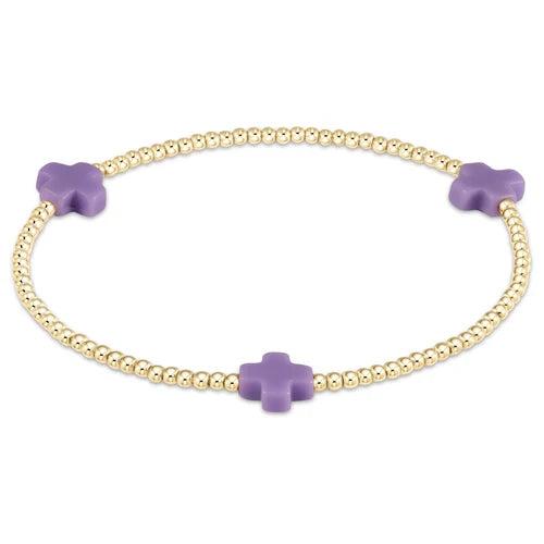 enewton egirl- Signature Cross Small 2mm Bead Bracelet