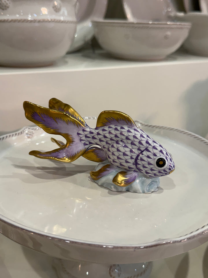 Herend Fantail Goldfish, Purple