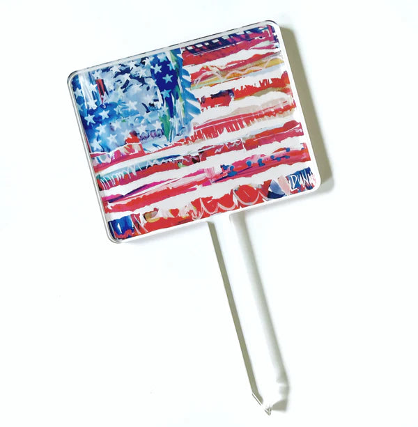 Lauren Dunn Old Glory Flag Plant Stick