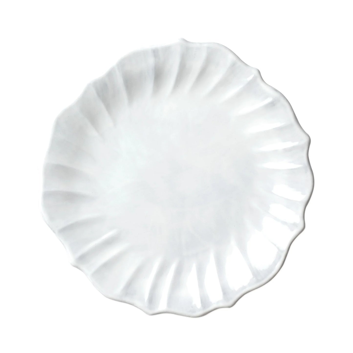 Vietri Incanto Ruffle American Dinner Plate