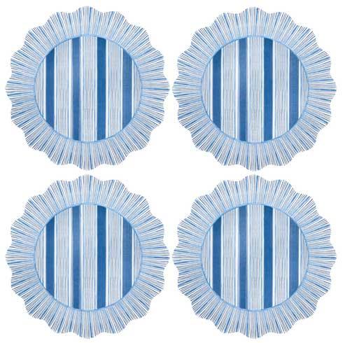 Juliska Cabana Stripe Melamine Salad Plate - Set/4