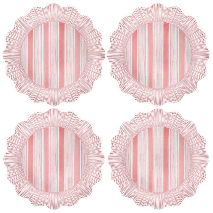 Juliska Cabana Stripe Melamine Salad Plate - Set/4