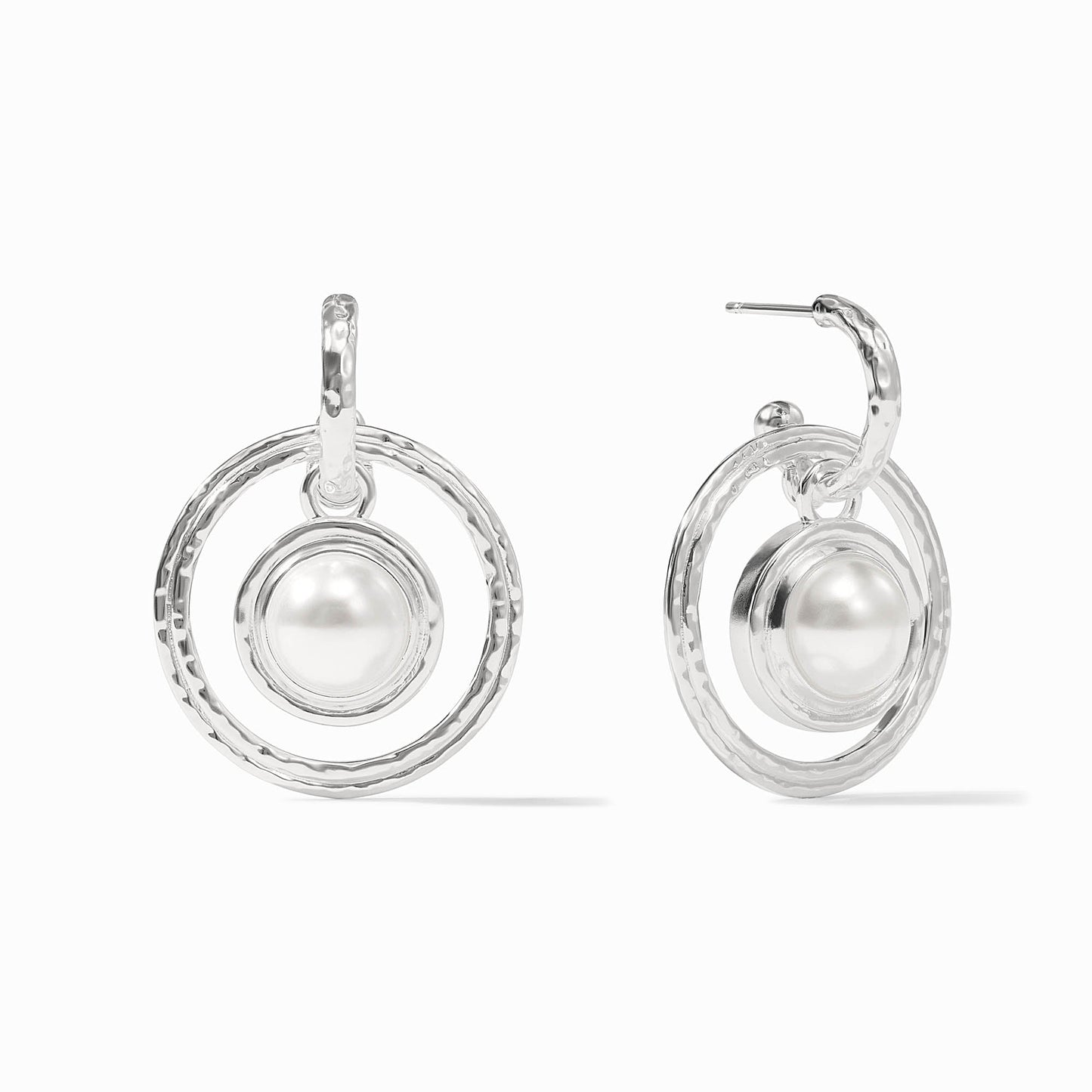 Julie Vos Astor 6­in­1 Charm Earring Silver Pearl