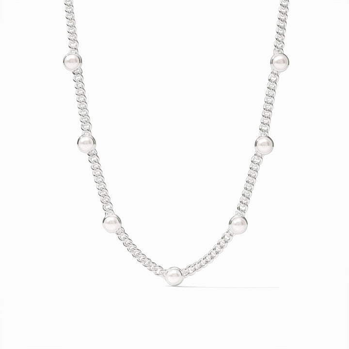 Julie Vos Dolce Delicate Station Necklace Silver