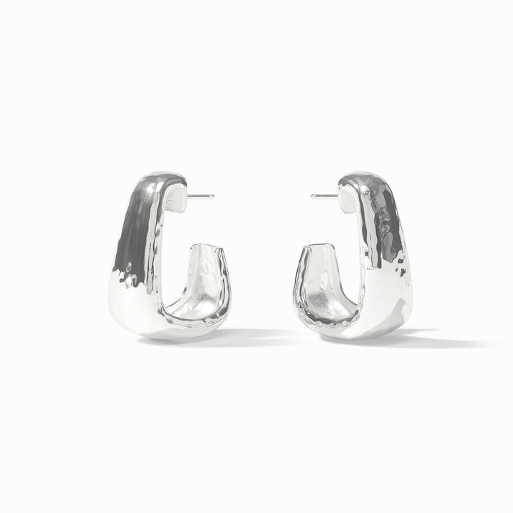 Julie Vos Sahara Hoop Silver