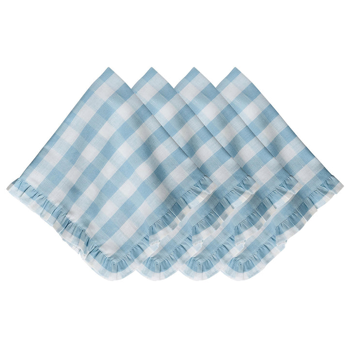 Juliska Gingham Ruffle Napkin - Set of 4