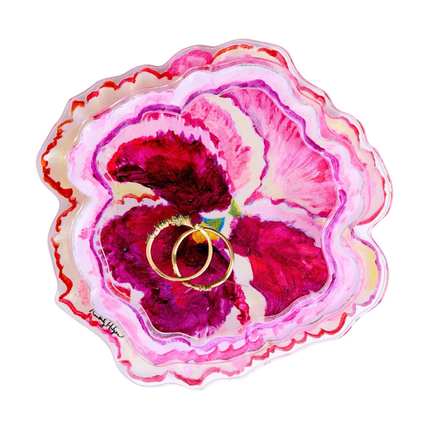 Pansy Acrylic Ring Holder