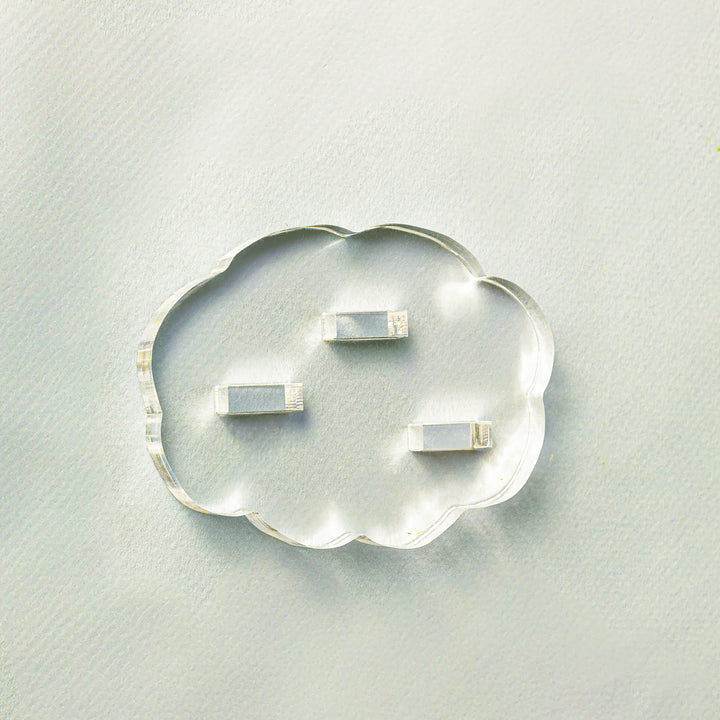 Clear Triple Slot Acrylic Stand