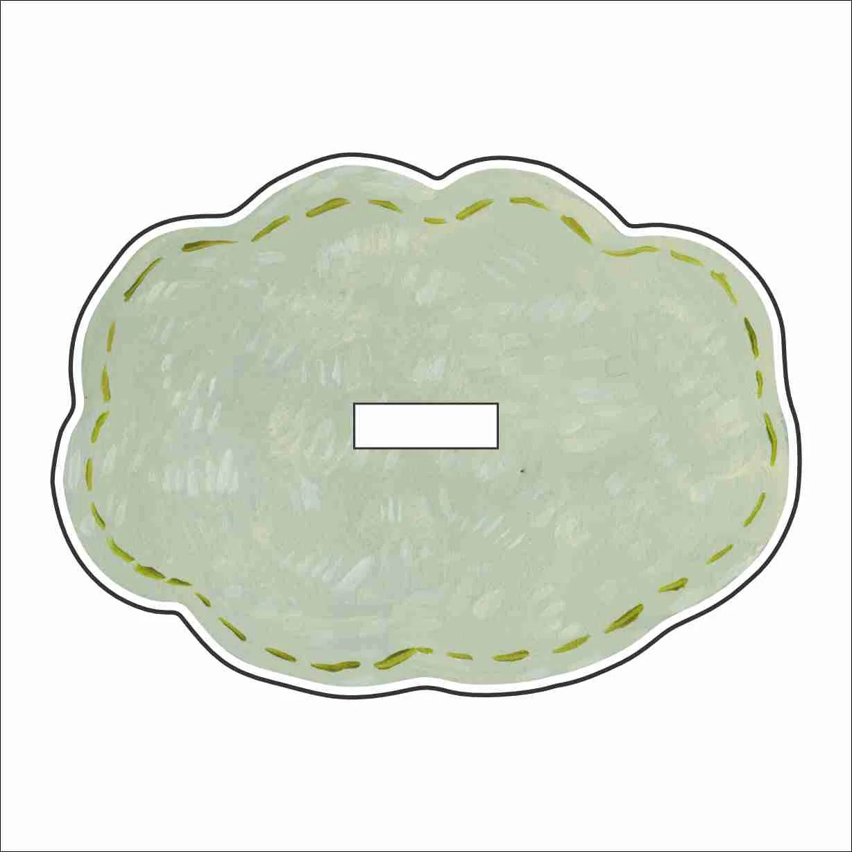 Large Sage Single Slot Acrylic Stand