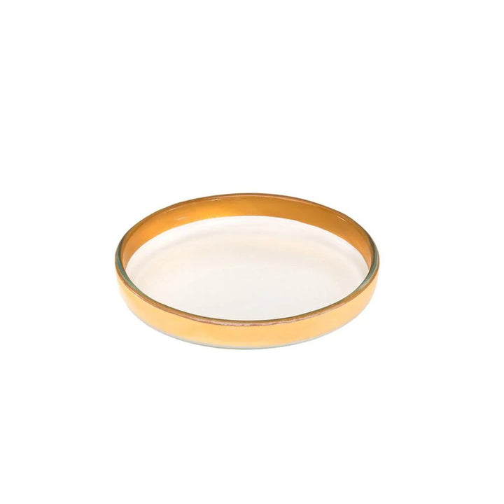 Annieglass Mod Mist Small Round Plate, 6.5"