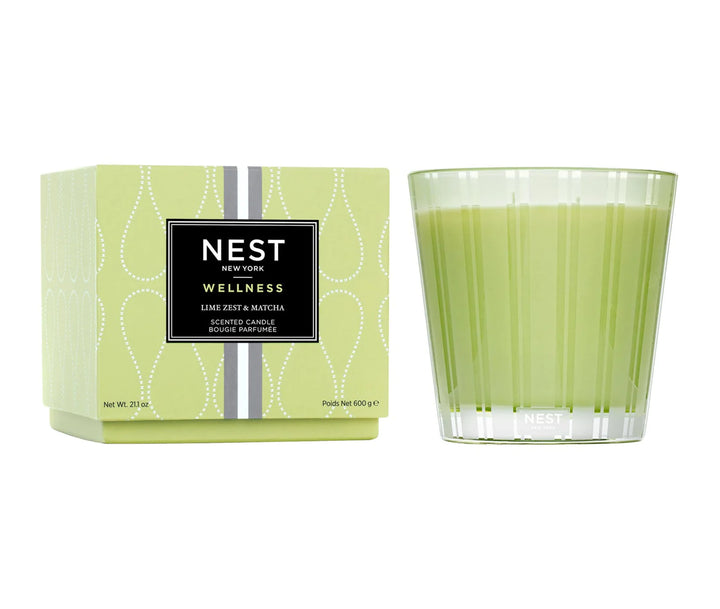 NEST Fragrances, Lime Zest & Matcha 3-Wick Candle