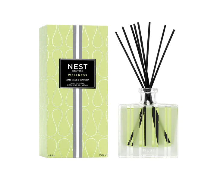 NEST Fragrances, Lime Zest & Matcha Reed Diffuser
