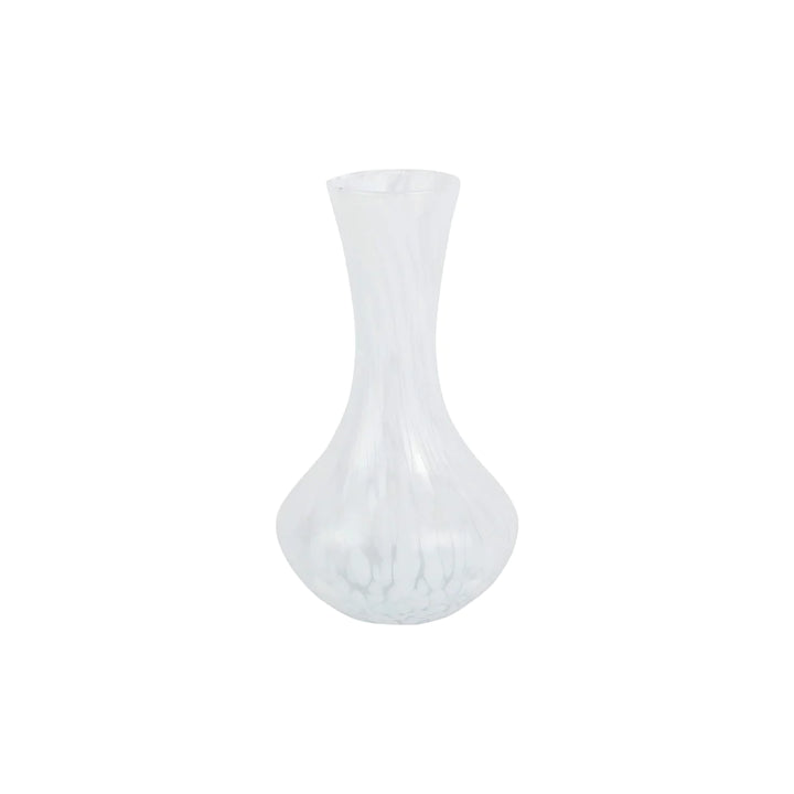 Vietri Nuvola White Small Fluted Vase