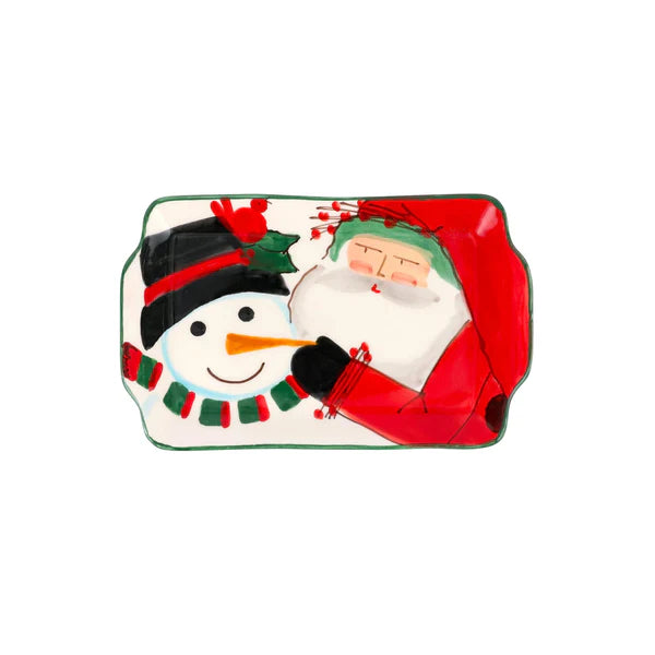 Vietri Old St. Nick 2024 Limited Edition Rectangular Plate