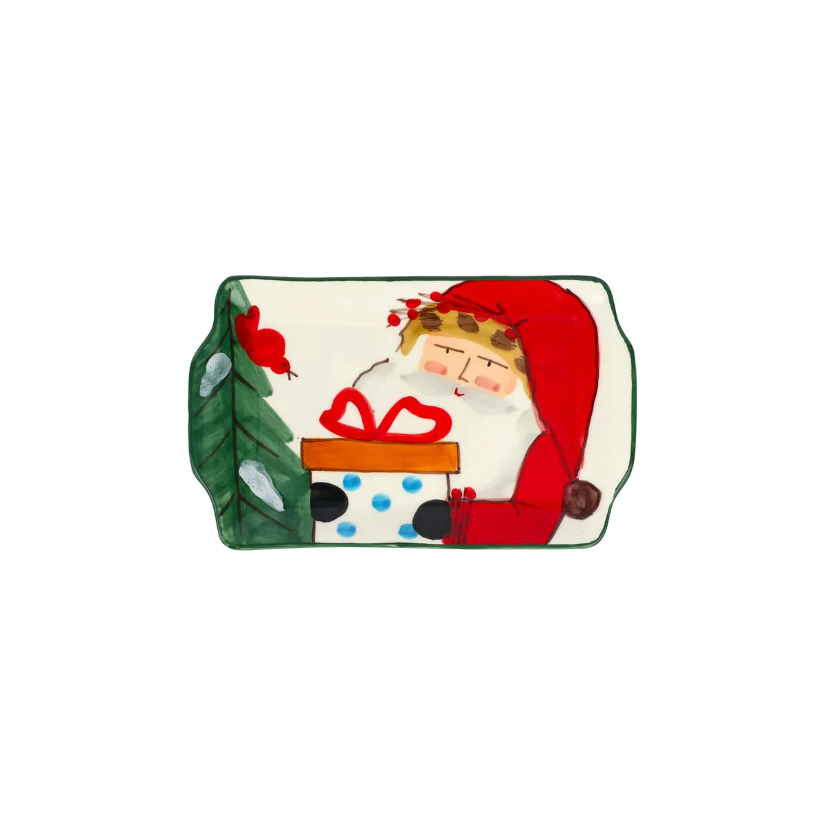 Vietri Old St. Nick 2026 Limited Edition Rectangular Plate