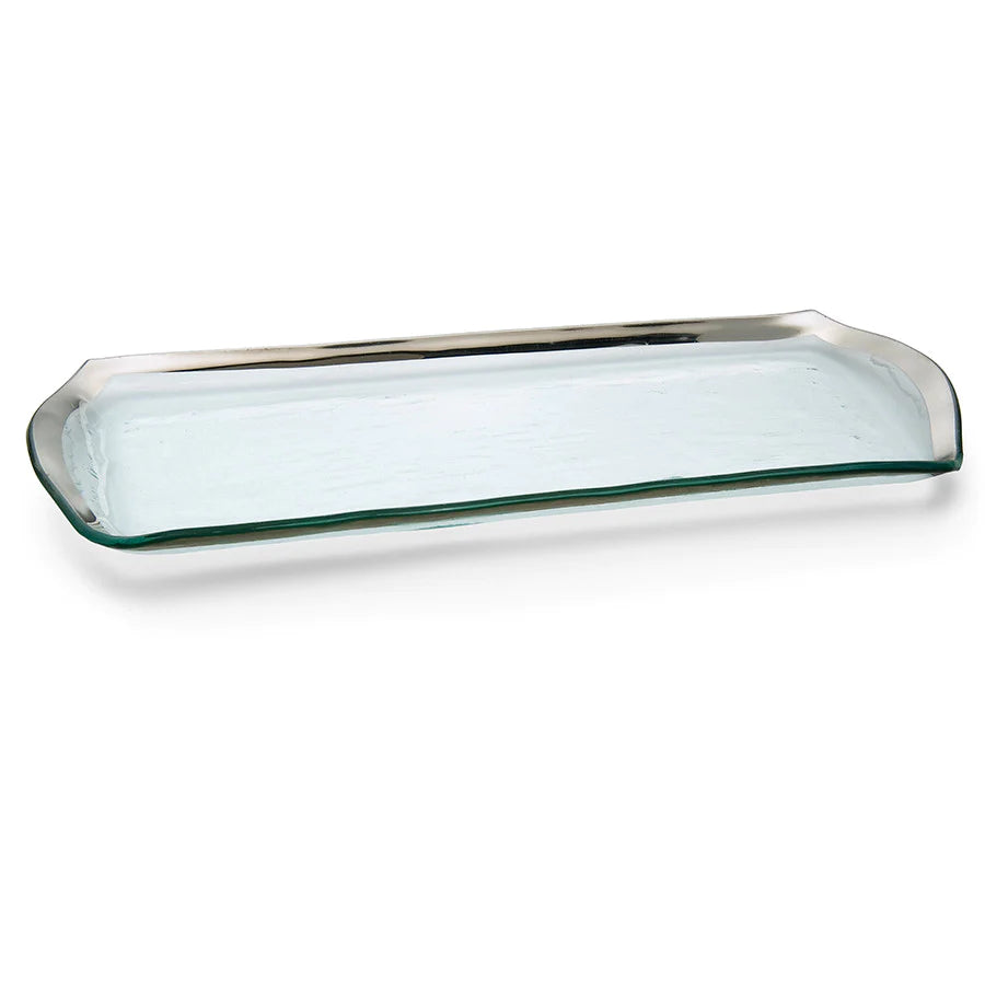 Annieglass Roman Antique Oblong Pastry Tray
