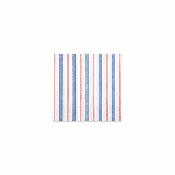 Vietri Papersoft Americana Stripe Cocktail Napkins (Pack of 20)