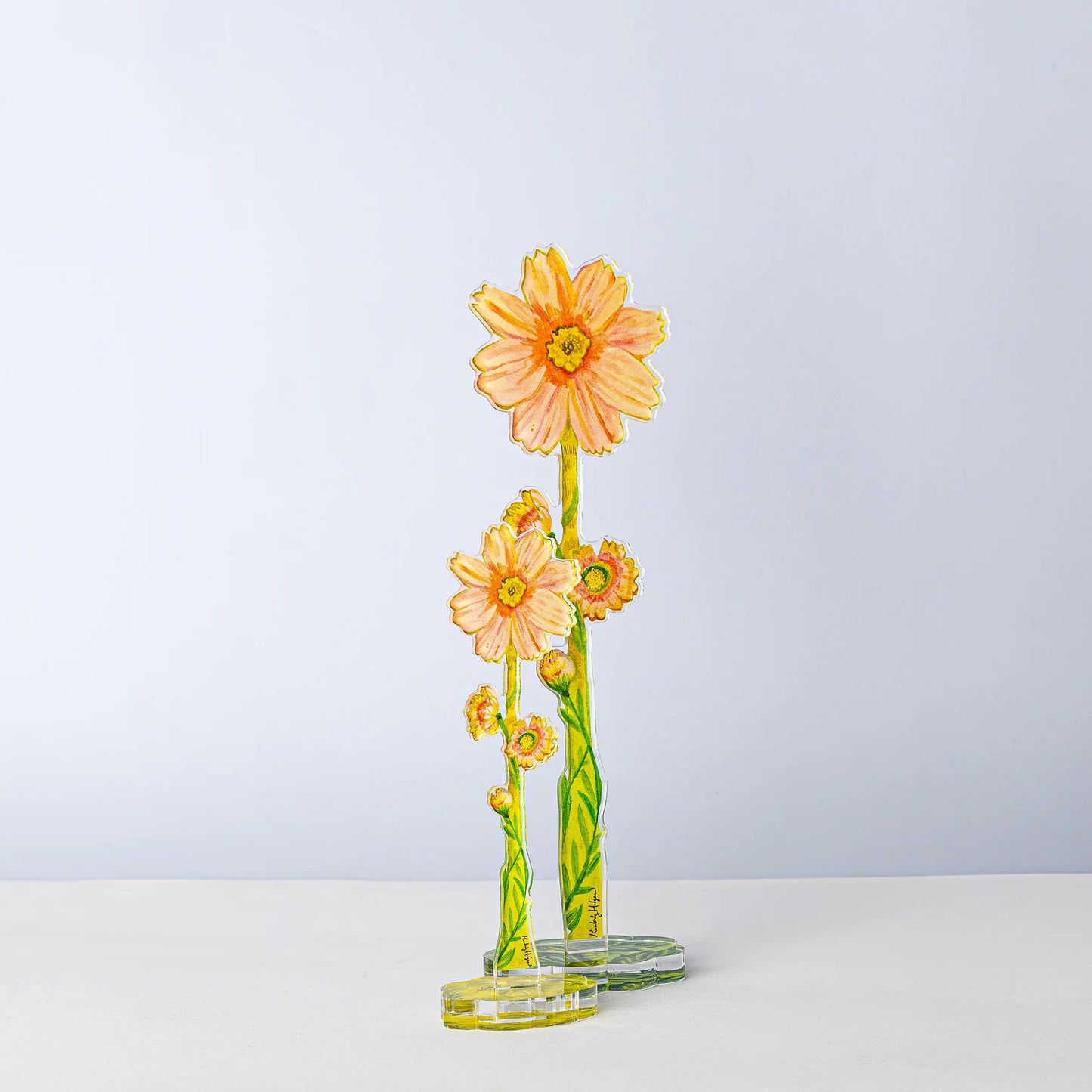 Peach Cosmos Acrylic Single Flower