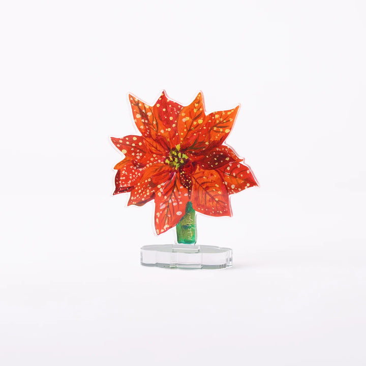 Kimberly Hodges Poinsetta Small Acrylic Single Flower