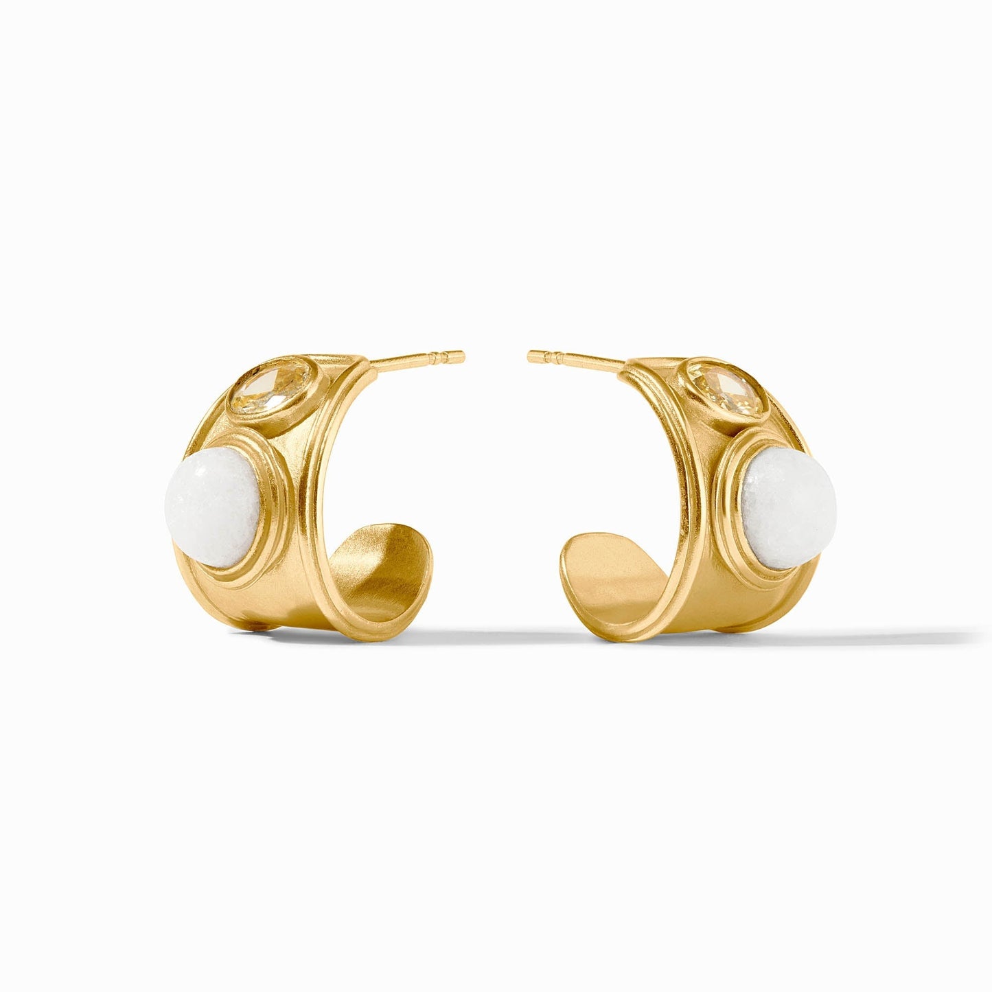 Julie Vos Portofino Stone Hoop