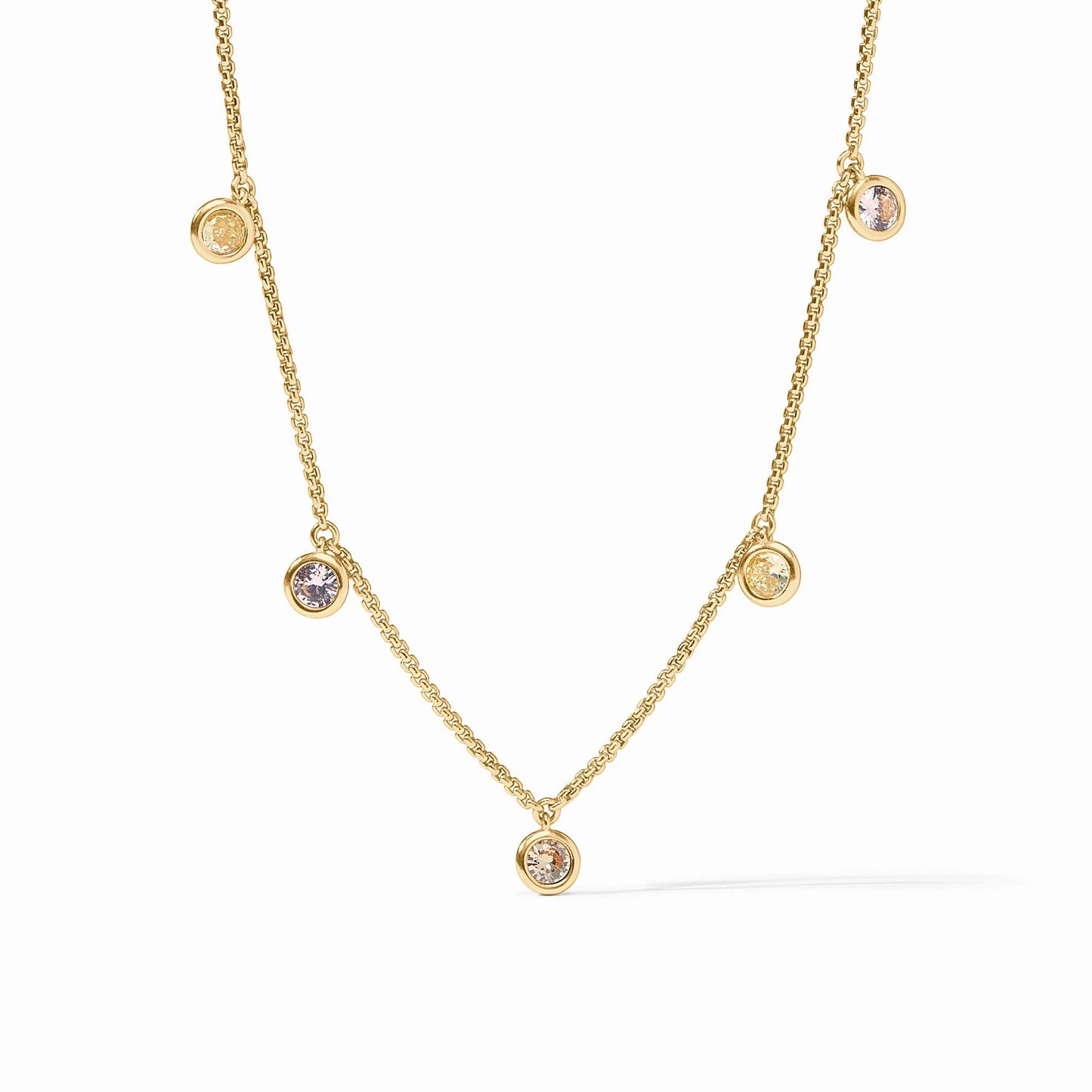 Julie Vos Rainbow Delicate Charm Necklace