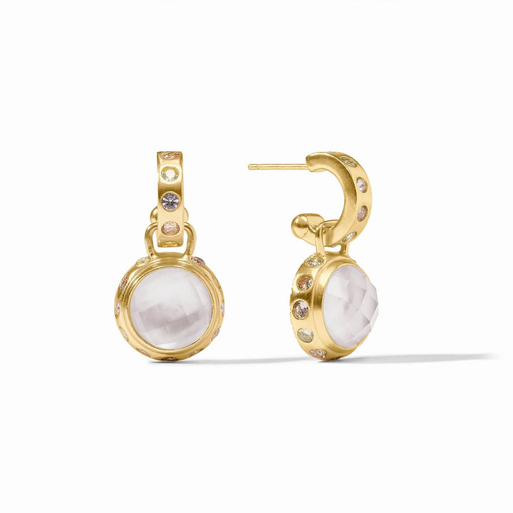 Rainbow Hoop & Charm Earring
