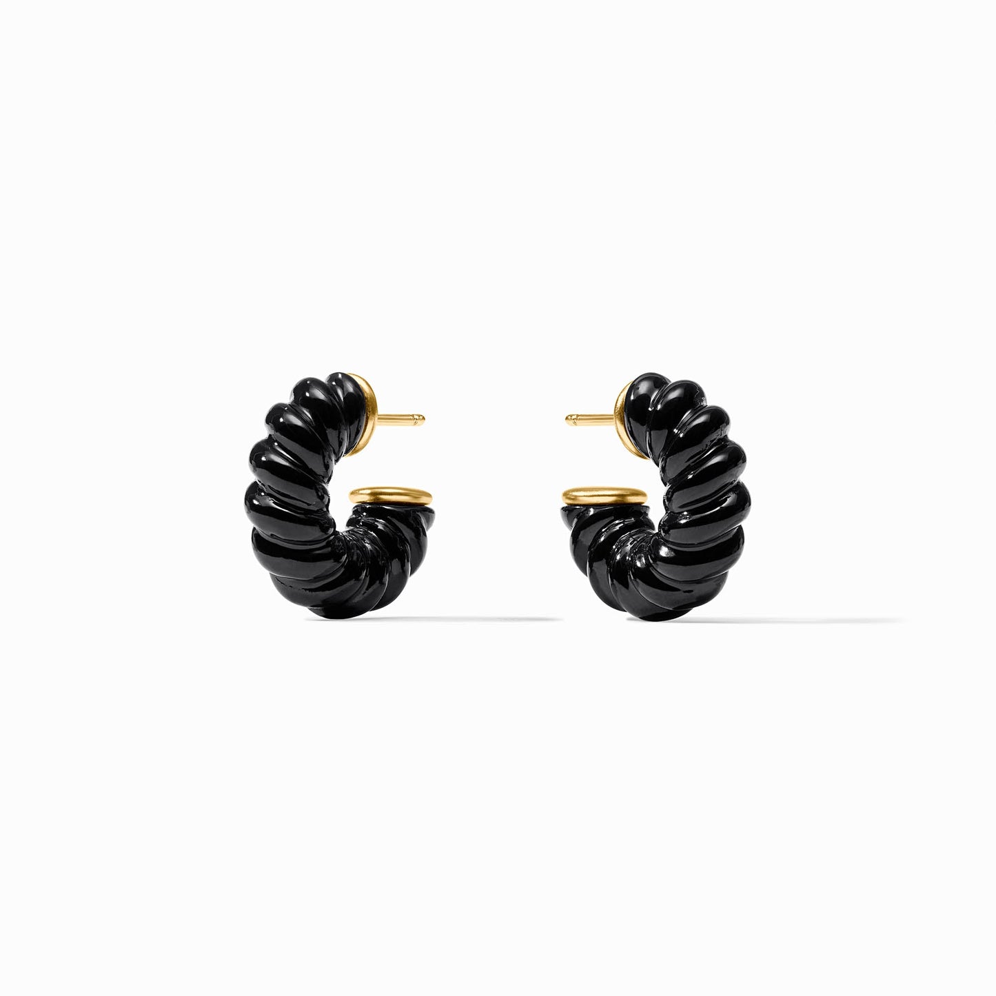 Julie Vos Ravello Hoop Obsidian  Black