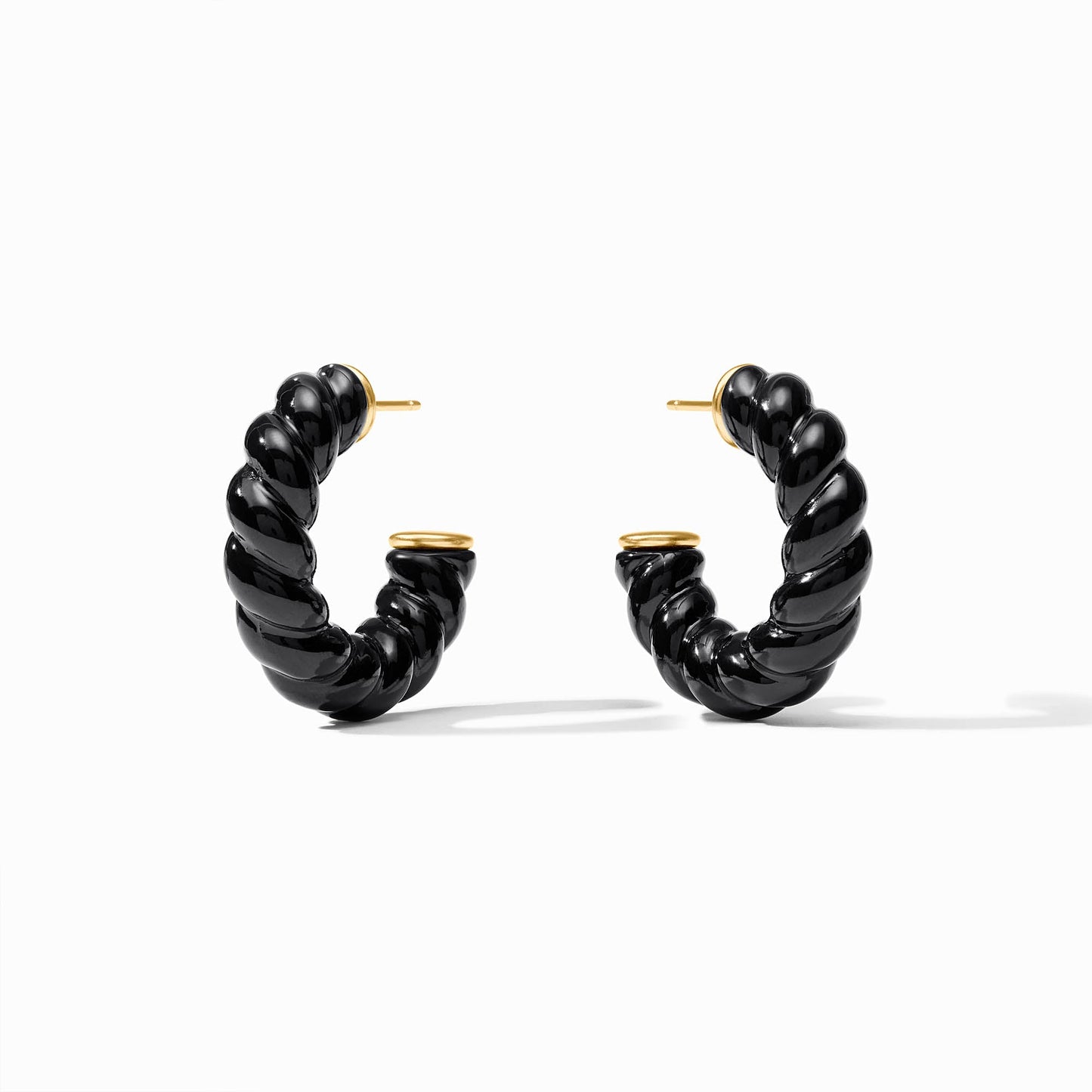 Julie Vos Ravello Hoop Obsidian  Black