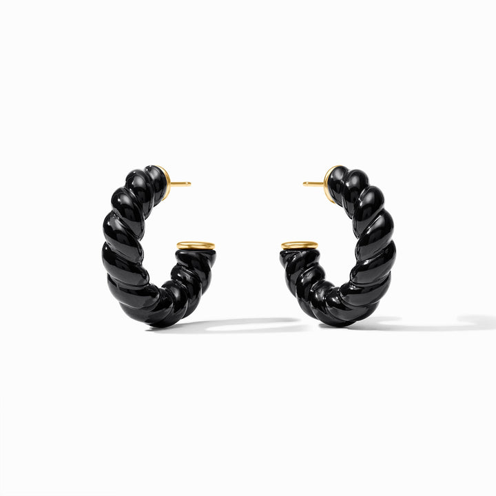 Julie Vos Ravello Hoop Obsidian Black