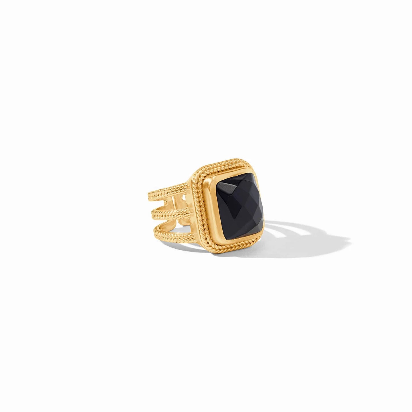 Julie Vos Cheval Statement Ring - Obsidian Ring