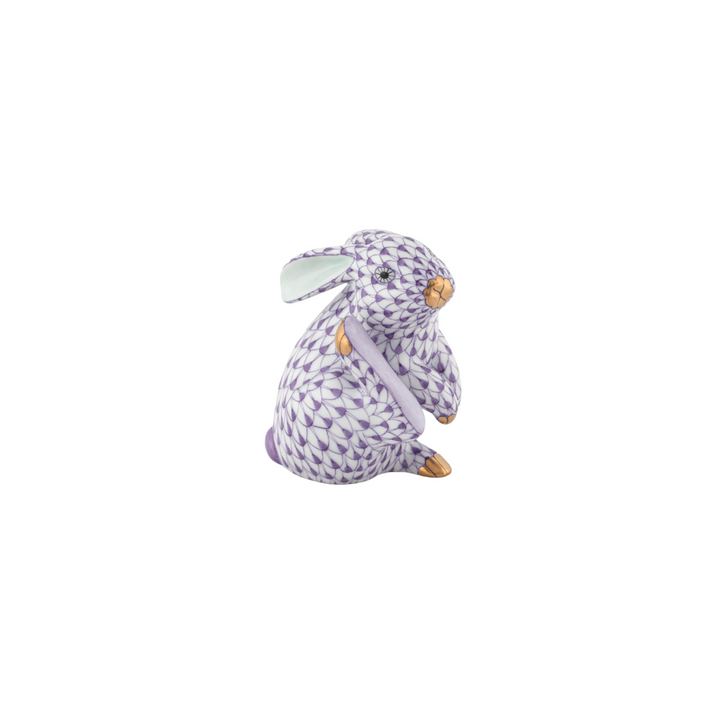 Herend Scratching Bunny, Lavender