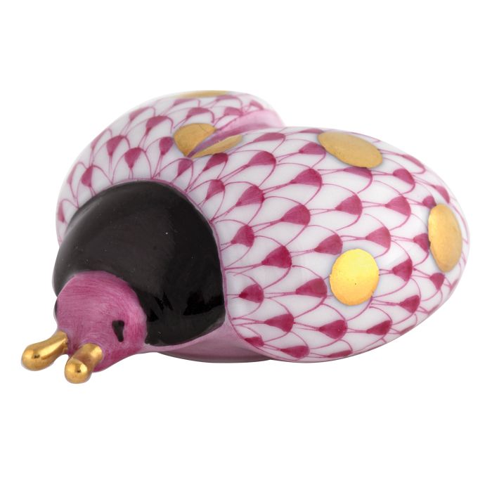 Herend Flying Ladybug, Raspberry