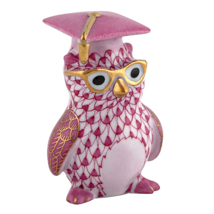 Herend Graduation Owl