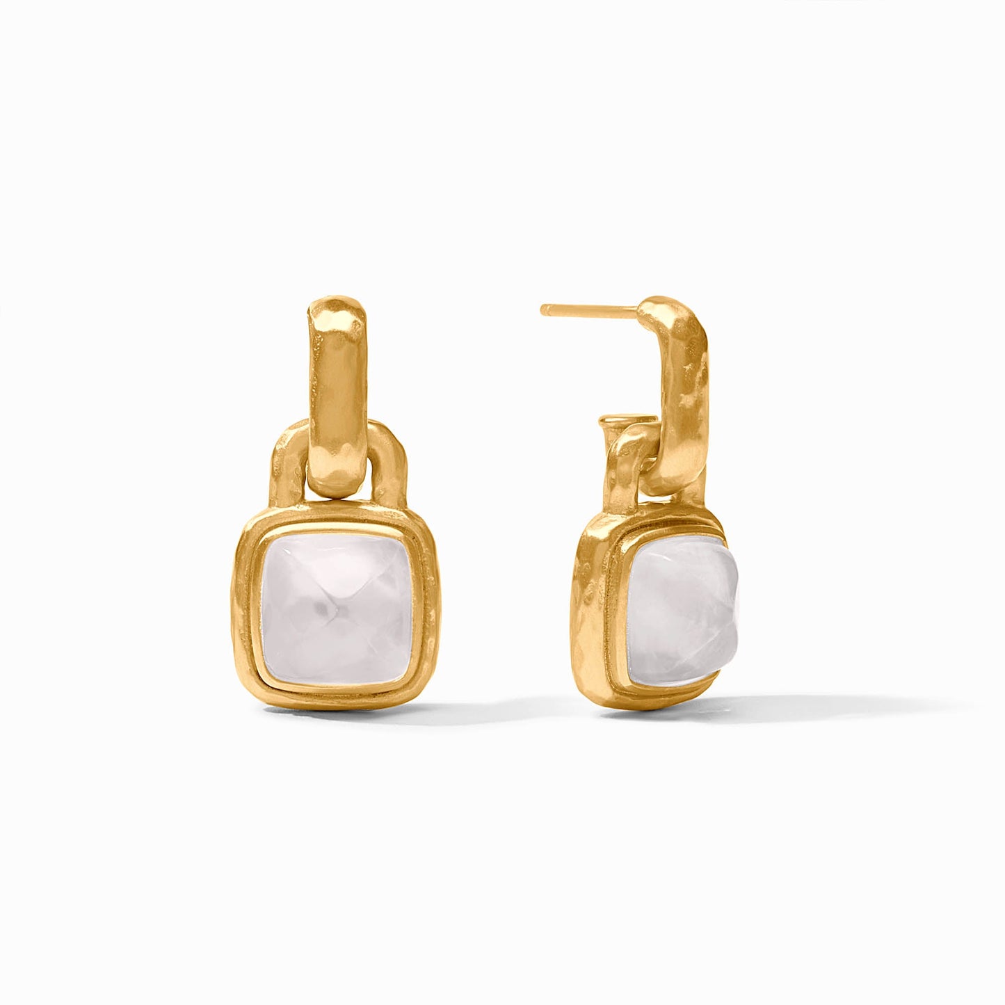 Julie Vos Sahara Hoop & Charm Earring - Gold