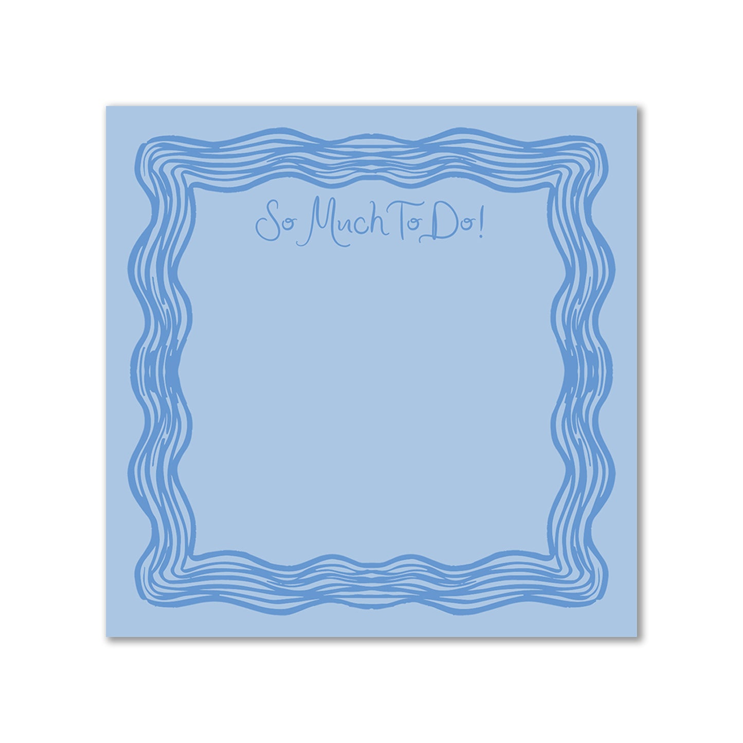 Ellington Paper Company So Much To Do Square Notepad, Blue