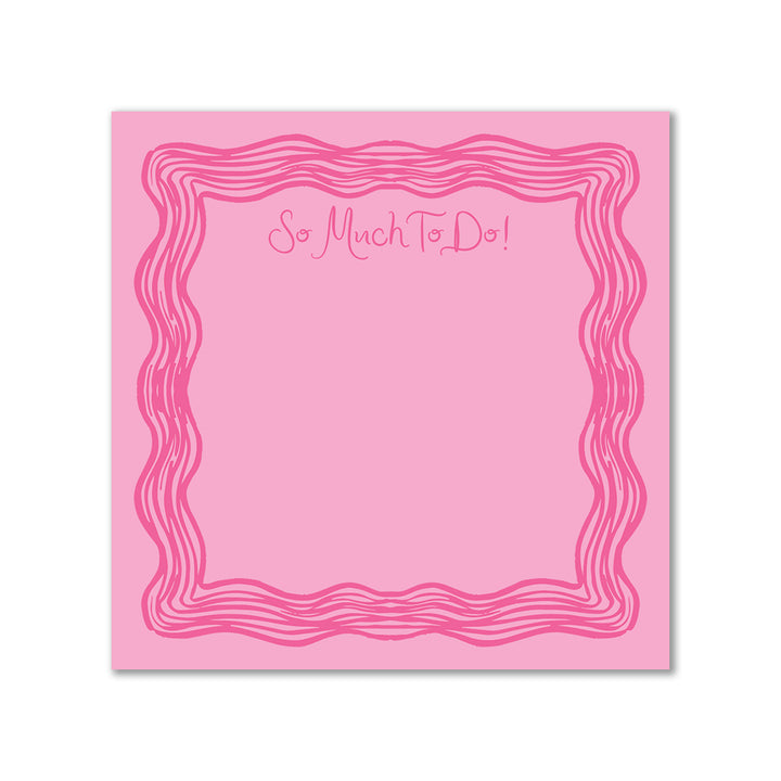 Ellington Paper Company So Much To Do Square Notepad, Pink