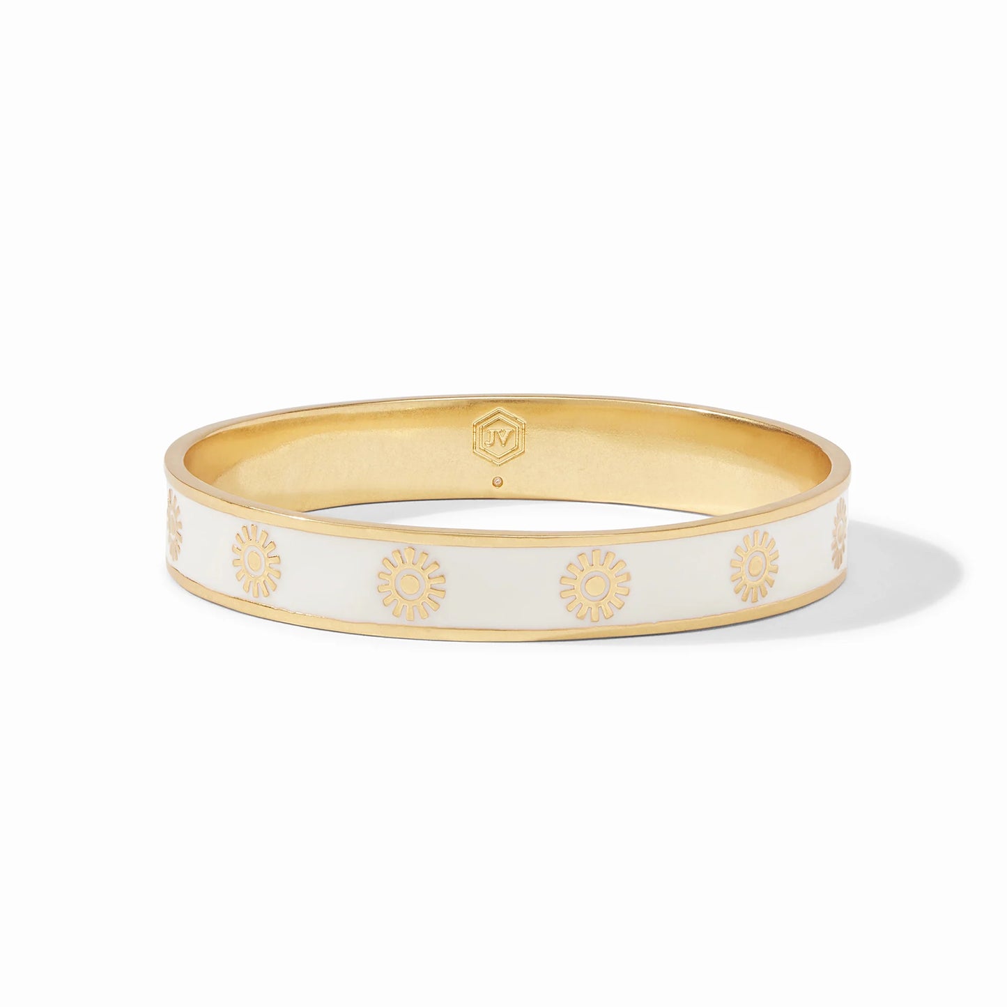 Julie Vos Soleil Bangle, Gold Ivory