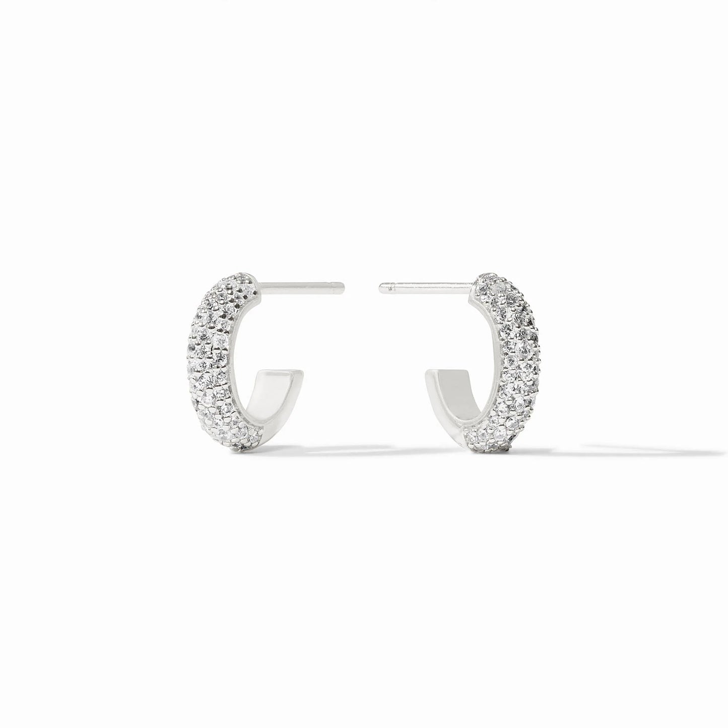 Julie Vos Stardust Hoop - Silver, Cubic Zirconia