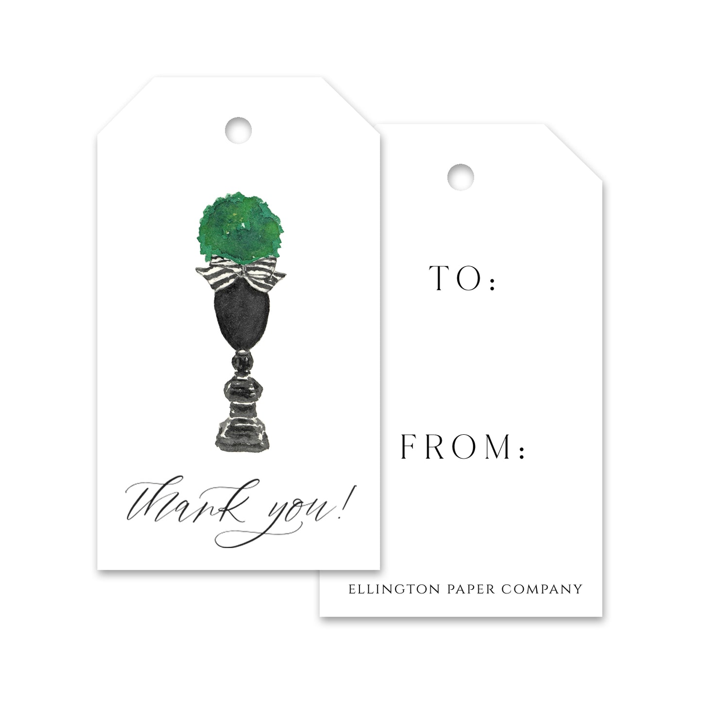 Ellington Paper Company "Thank You Topiary" Gift Tags