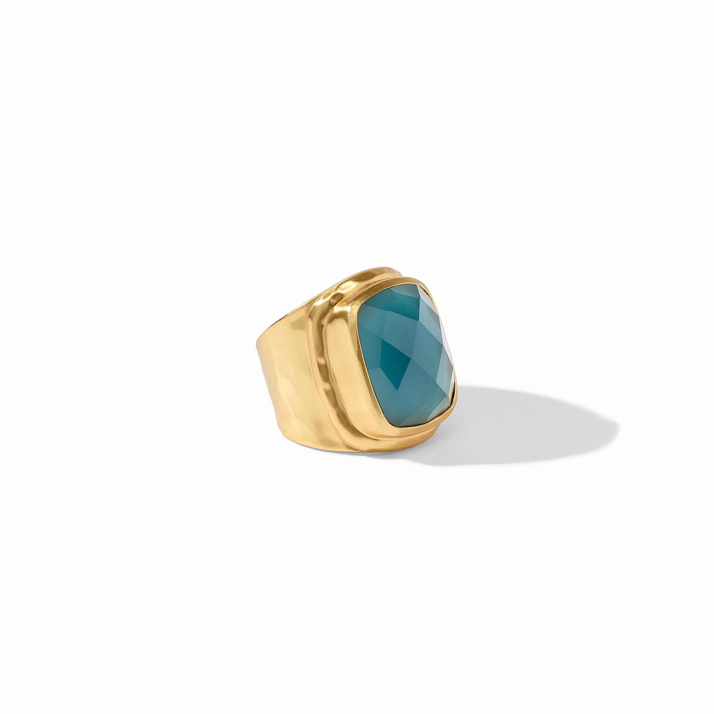 Julie Vos Tudor Statement Ring, Peacock Blue