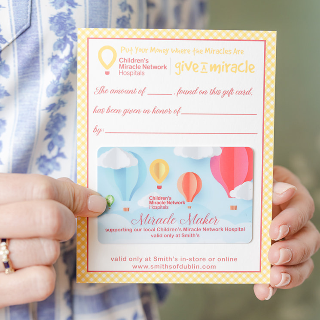 Children's Miracle Network and Smith's Gift Card