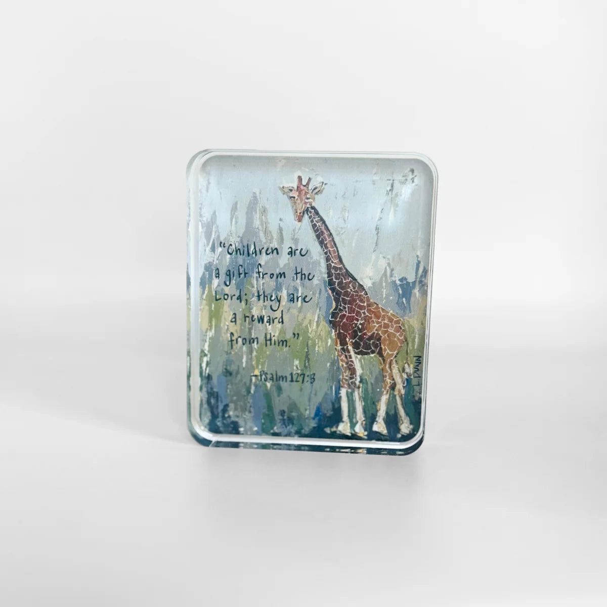 Lauren Dunn Psalm 127:3 Acrylic Scripture Block
