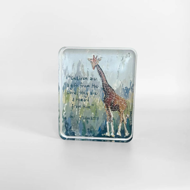 Lauren Dunn Psalm 127:3 Acrylic Scripture Block