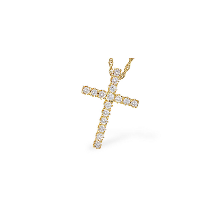 Diamond Cross Necklace, .50 carat