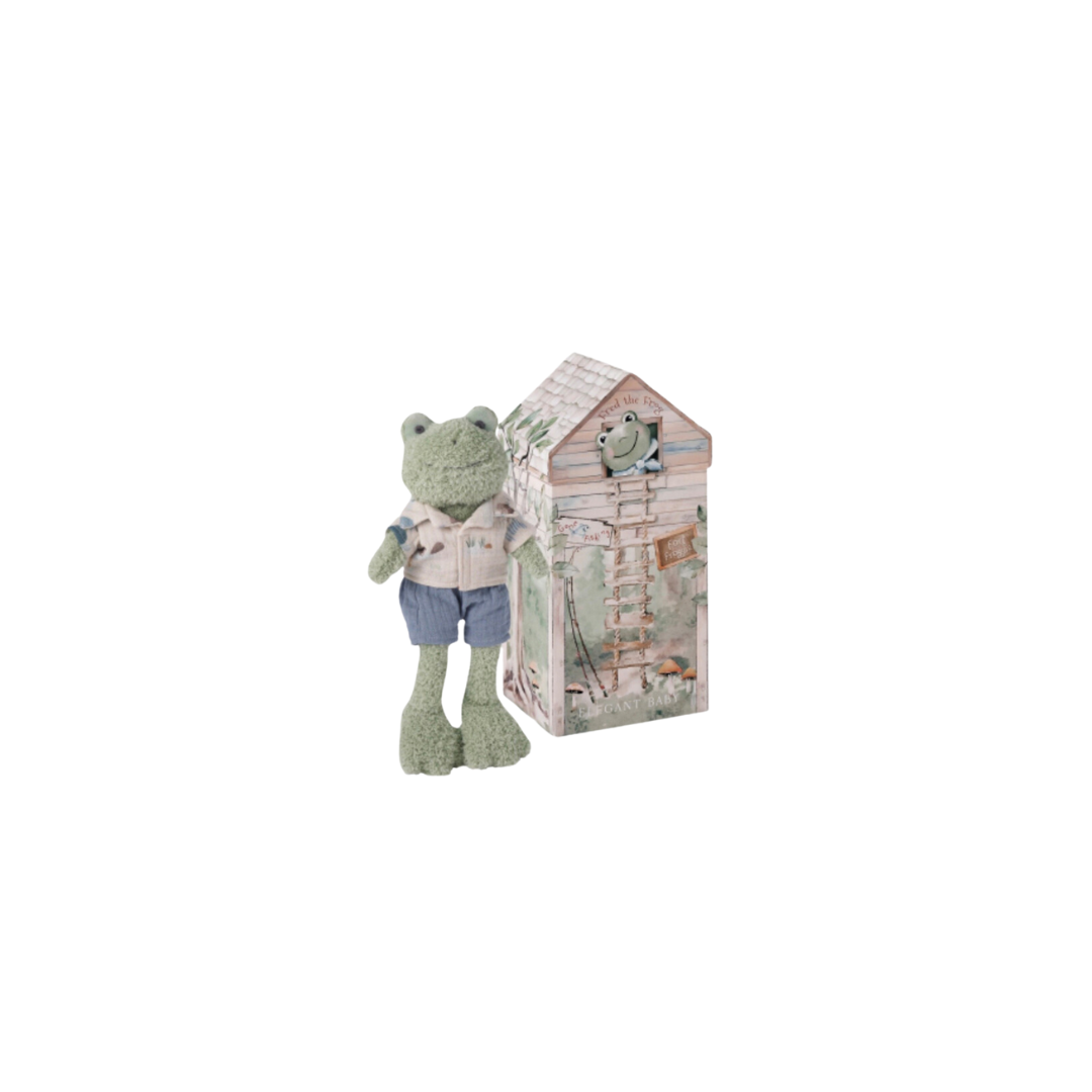 Elegant Baby Boxed Frog Plush Toy