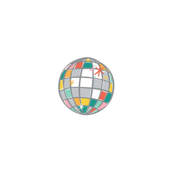 Happy Everything 2024 Spring Party Let's Disco Attachment *SOLD AS IS, MAY HAVE CRAZING