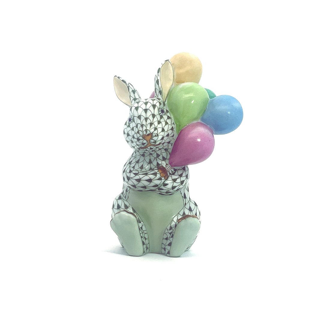 Herend Balloon Bunny, Dark Green
