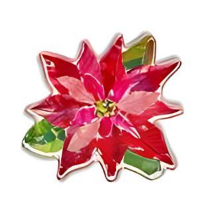 Poinsetta Acrylic Bloom Block